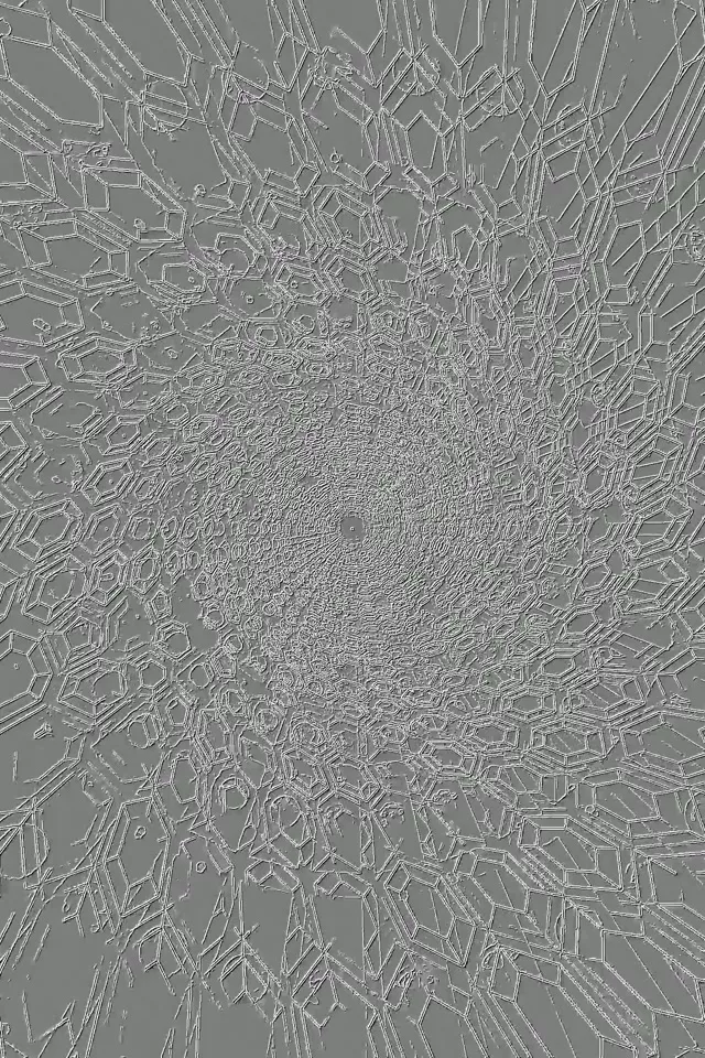 Неоновый Туннель Кристальный Вороной Вихрь 2:3 Фото Портрет 60fps Заставка VJLoops