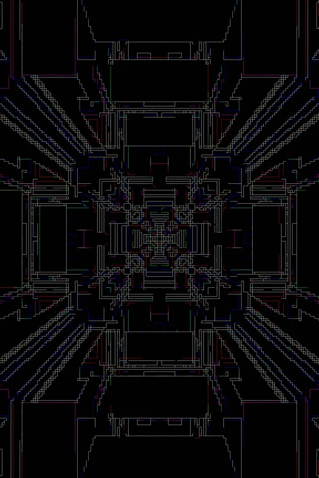 Túnel de Neó Xarxa Píxel 2:3 Photo Portrait 60fps Protector de Pantalla VJ Loop