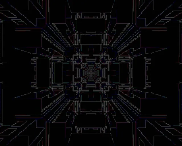 Neon Tunnel 5:4 Industrial Glitch Grid VJ Loop 60fps Screensaver