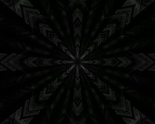 Đường Hầm Neon Tối Fractal Ngôi Sao Vỡ Tung VJLoop 5:4 Industrial 60fps Screensaver