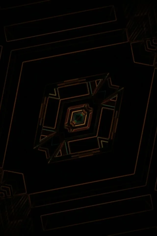 Neonový Tunel Diamant Vortex VJ Loop 2:3 Foto Portrét 60fps Sporiaci Obrazovka