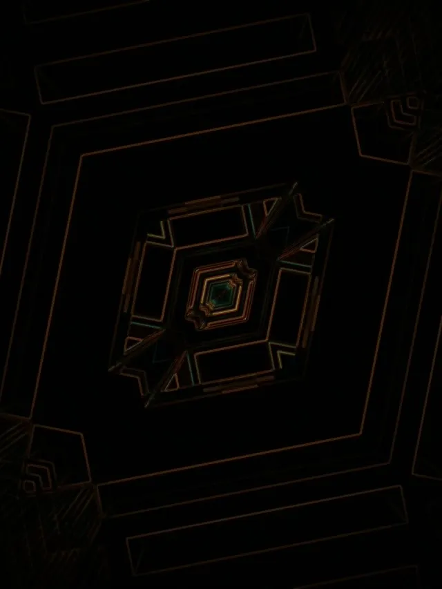 نفق النيون الماس الدوار VJ Loop 3:4 iPad Portrait 60fps شاشة توقف