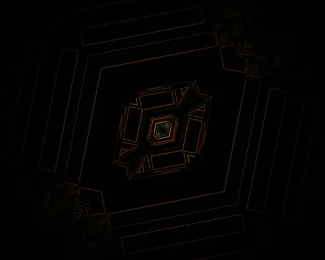 Неонов тунел въртящ се диамант вихър VJ Loop 5:4 индустриален 60fps екранна заставка