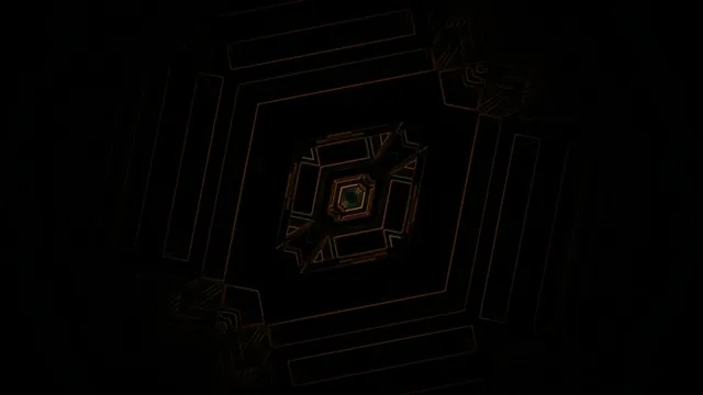 নিয়ন টানেল ডার্ক গোল্ড স্ক্রিনসেভার 4K UHD 60fps VJ Loop