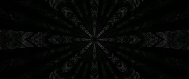 Neontunnel Mörk Kaleidoskop Stjärn Explosion 2.39:1 Cinemascope 60fps Skärmsläckare VJLoop