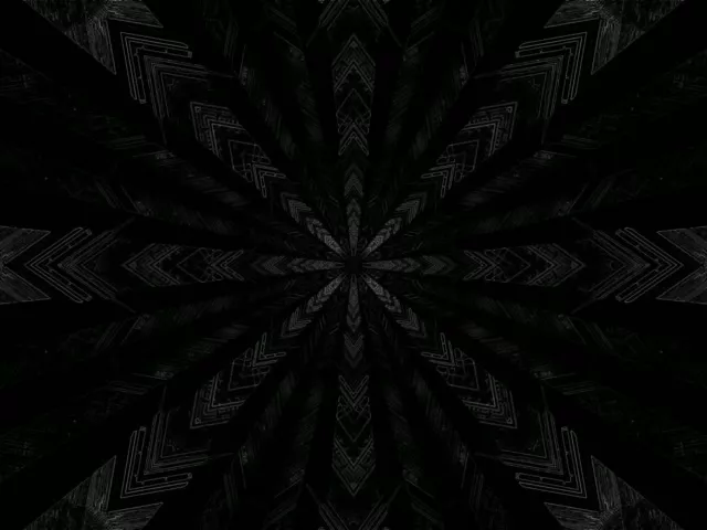 Neon Tunnel Mørk Kaleidoskop Stjerne Eksplosjon Vj Loop 4:3 Klassisk 60fps Skjermbeskytter