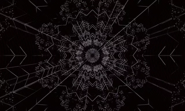 Неонов Тунел Тъмен Калейдоскоп Звездна Експлозия VJLoops 5:3 Wide 60fps Скрийнсейвър