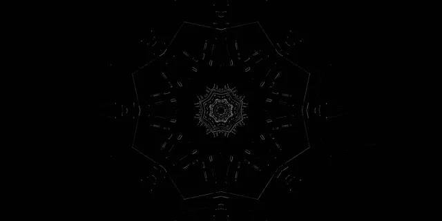 Neon Tunel Temna Mandala Kaleidoskop VJLoops 2:1 Univisium 60fps Ohranjevalnik Zaslona