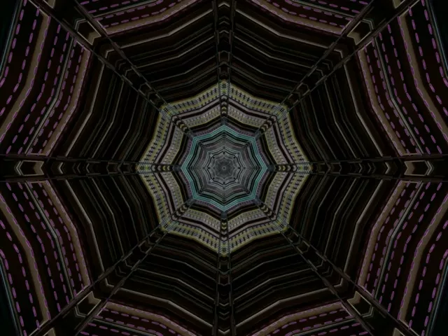 Túnel de Neó Octàgon Fosc Estalvi de Pantalla 4:3 Classic 60fps VJ Loop