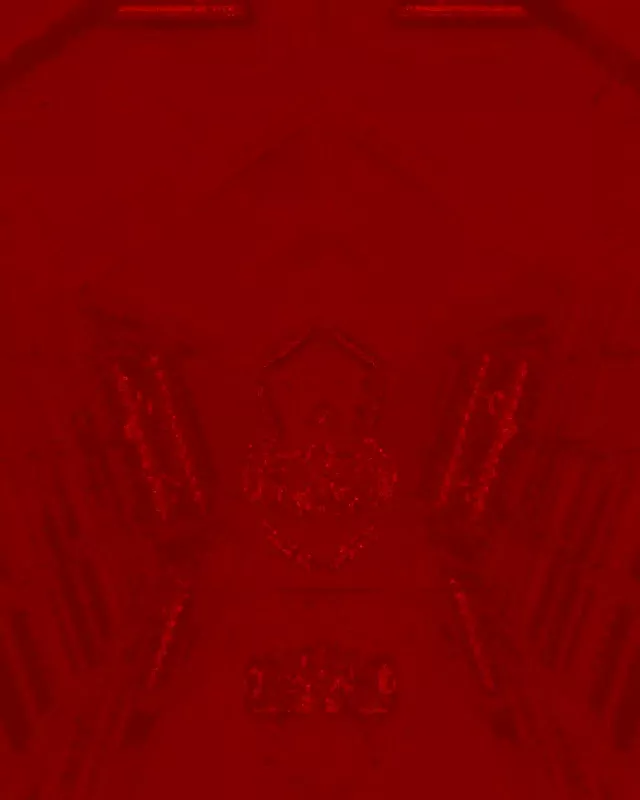 Tunel neon roșu cu silueta corp pixel, loop VJ abstract fundal în mișcare 60fps