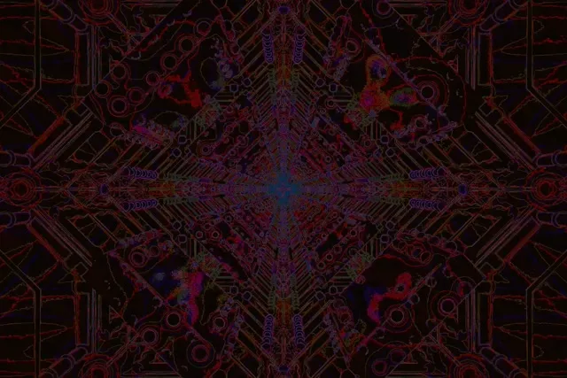 霓虹隧道深色電路網格 VJ Loop 3:2 Surface 60fps 螢幕保護程式