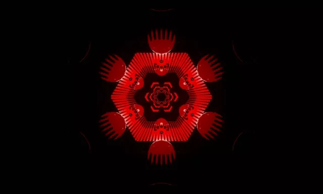 Неоновый туннель фрактал калейдоскоп взрыв 5:3 широкая 60fps заставка VJ Loop