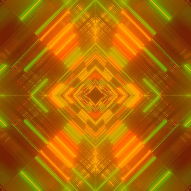 Neon Tunnel Diamant Draaikolk VJ Loop 1:1 Square 60fps Screensaver