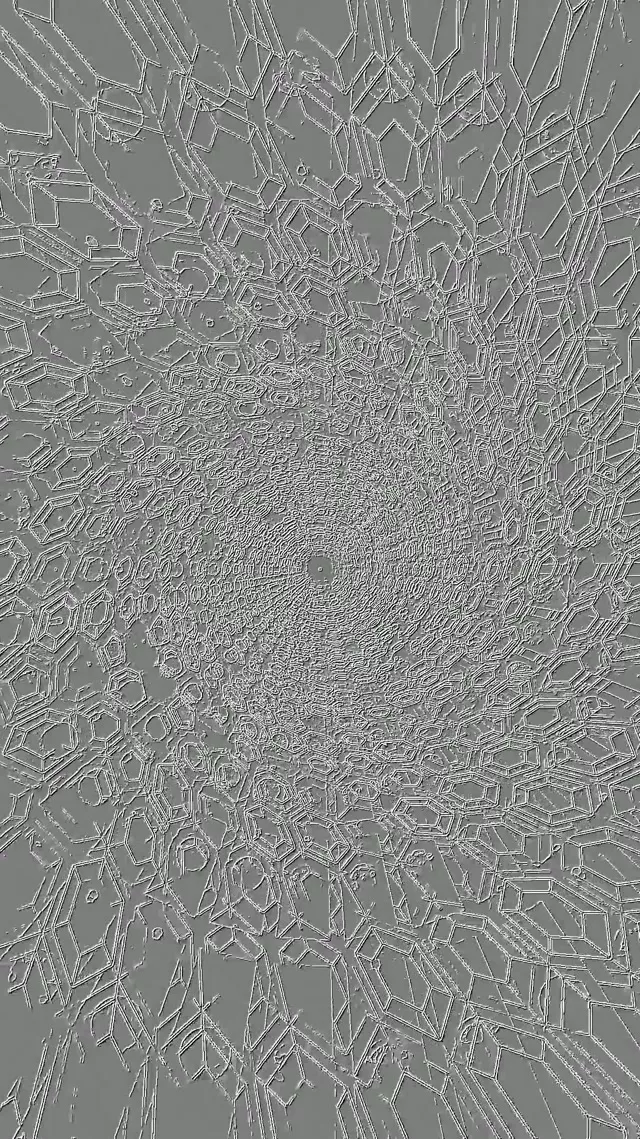 Terowong Neon Pusaran Kristal Fraktal Penyelamat Skrin 9:16 Reels 60fps VJLoops