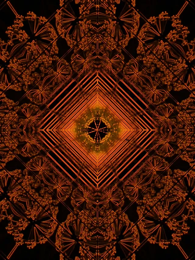 霓虹隧道碎形鑽石漩渦 VJ Loop 3:4 iPad 直向 60fps 螢幕保護程式