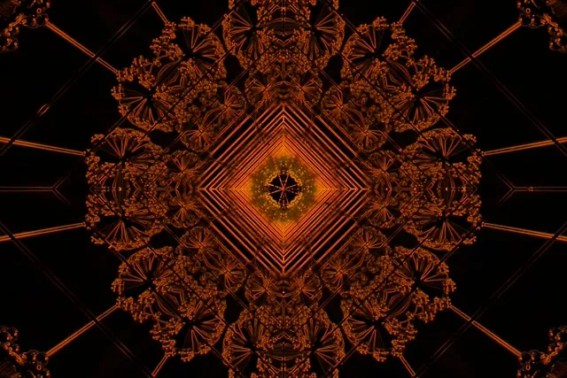 Túnel de Neó Caleidoscopi Fractal 3:2 surface 60fps Estalvi de pantalla VJ Loop