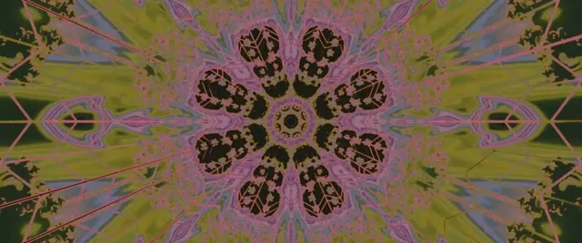 Túnel Neon Floração Caleidoscópio Fractal 2.39:1 Cinemascope 60fps Protetor de Tela Vj Loop