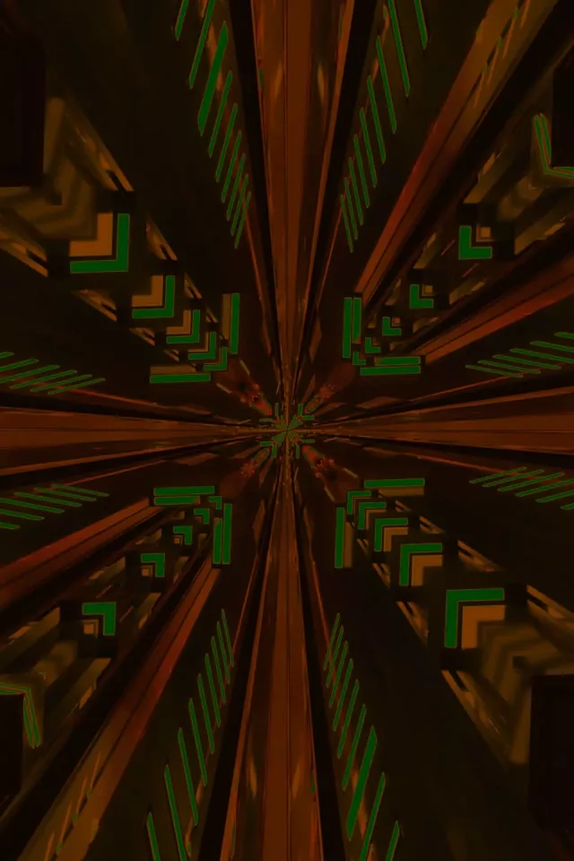 霓虹隧道分形萬花筒爆發 2:3 相片直式 60fps 螢幕保護程式 VJ Loop