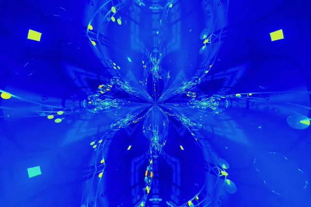 Neon Tunnel Fractal Kaleidoscope Burst | 3:2 Surface | 60fps VJ Loop Screensaver