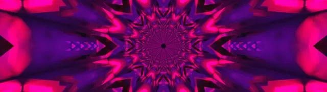 Neon Tünel Fraktal Kaleidoskop Patlaması 32:9 Süper Ultrageniş 60fps Ekran Koruyucu VJ Loop