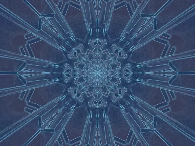 تونل نئون کالیدوسکوپ Fractal Burst 4:3 کلاسیک 60fps VJLoops صفحه نگهدار