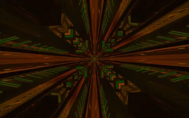 Neon Tunnel Fraktál Kaleidoszkóp Kitörés VJ Loop 16:10 MacBook 60fps Képernyővédő