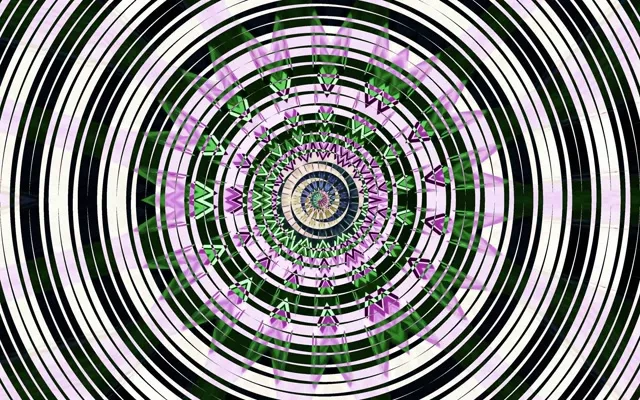 Neon Tunnel Fractal Kaleidoscope VJ Loop 16:10 MacBook 60fps Screensaver