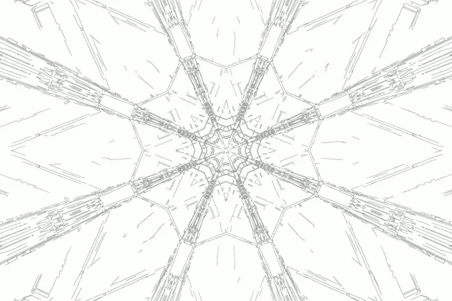 Neon Tunnel Fraktal Kaleidoskop VJ Loop 3:2 Surface 60fps Bildschirmschoner