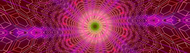 Neon Tünel Fraktal Kaydoskop Vj Loop 32:9 Super Ultrawide 60fps Screensaver