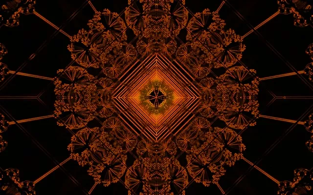 Neon Tunnel Fractal Kaleidoszkóp VJ Loop 60fps 16:10 Macbook Screensaver