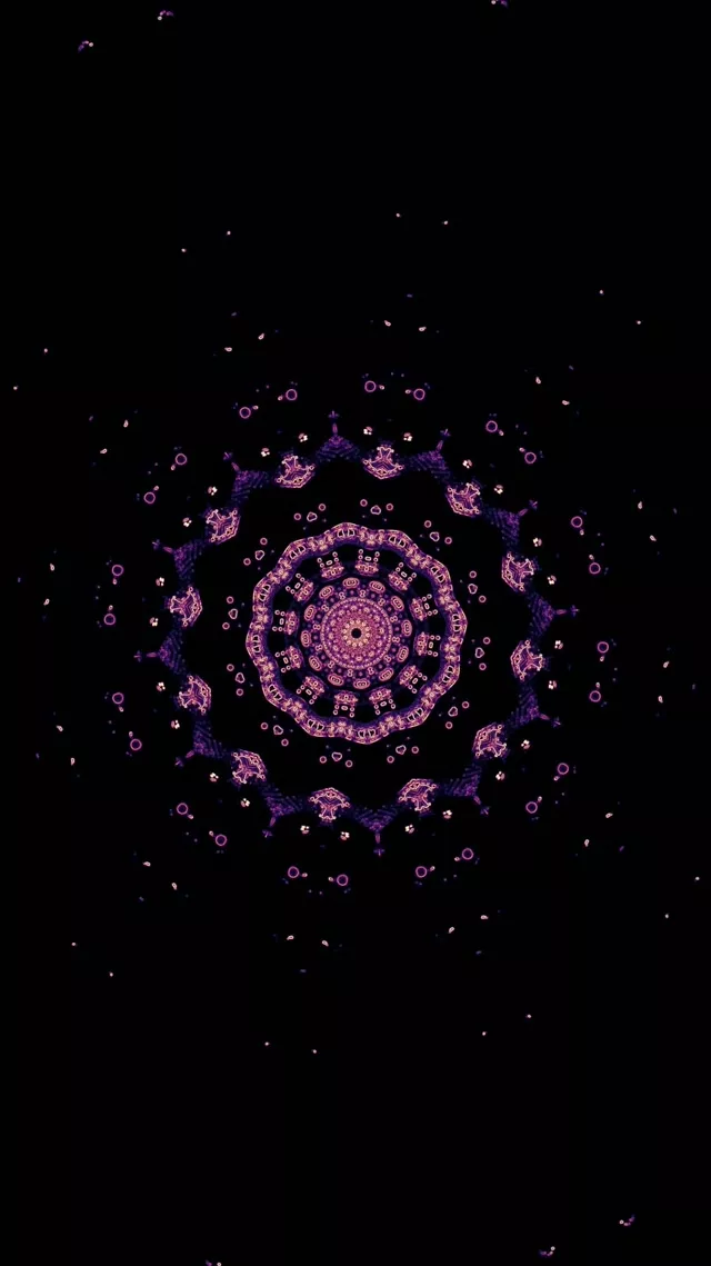 Túnel Neó Fractal Mandala Vj Loop 9:16 Reels 60fps Estalviapantalles