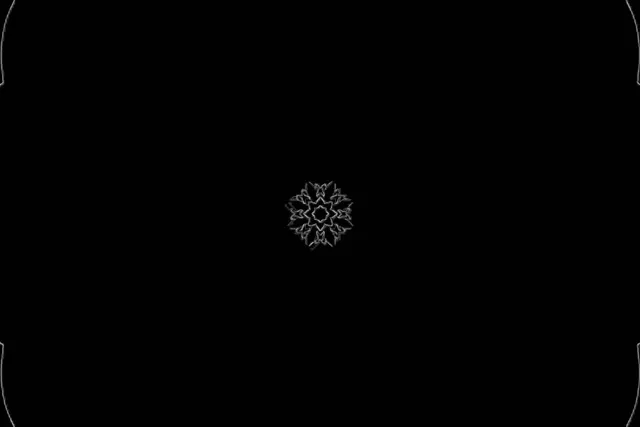 Neon Tunnel Fraktal Schneeflocke 3:2 Surface 60fps Bildschirmschoner VJ Loop