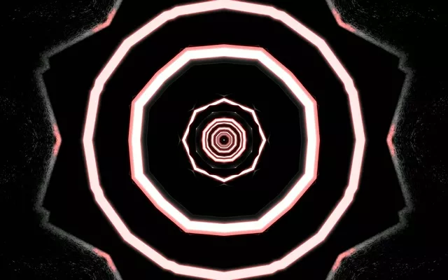 Neontunnel Glödande Oktagon Virvel VJ Loop 16:10 Macbook 60fps Skärmsläckare