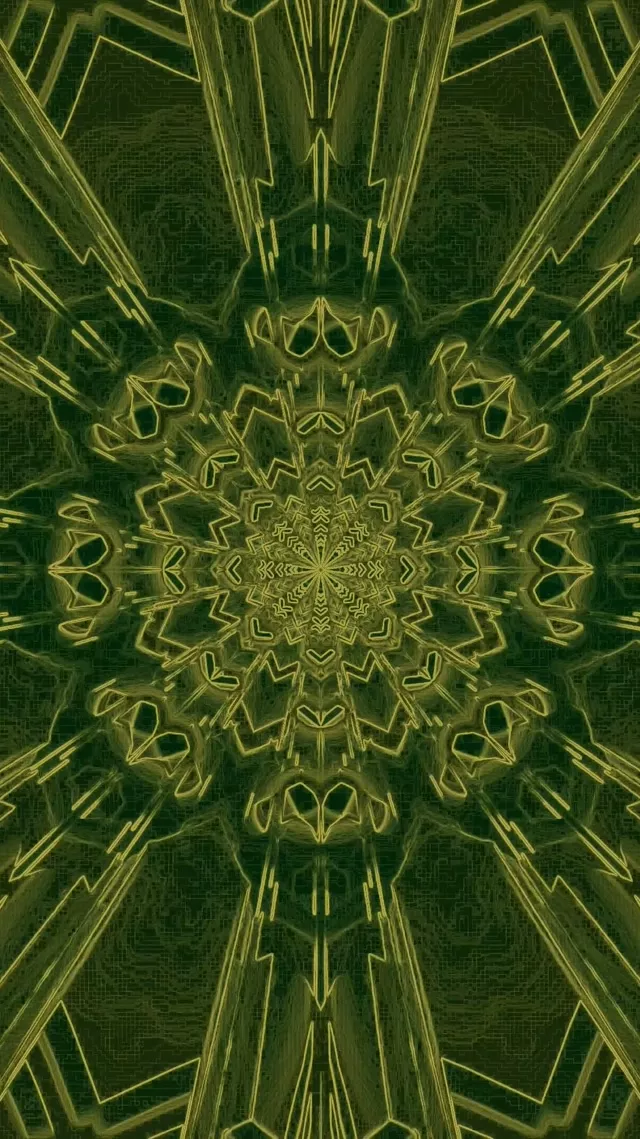 Neon Tunnel Kaleidoscope Vortex 9:16 Reels 60fps Screensaver