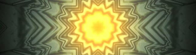 Neon Tünel Altın Yıldız Patlama Kaleidoskop VJ Loop 32:9 Süper Ultrawide 60fps Ekran Koruyucu