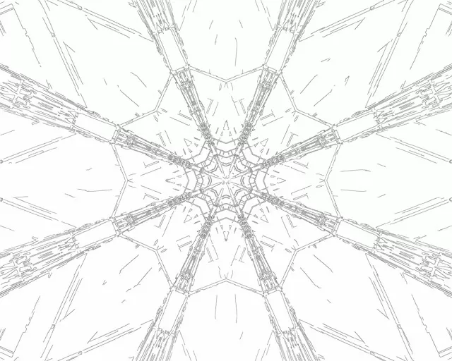 नियॉन टनल गोथिक आर्च कैलिडोस्कोप 5:4 इंडस्ट्रियल 60fps स्क्रीनसेवर VJ Loop