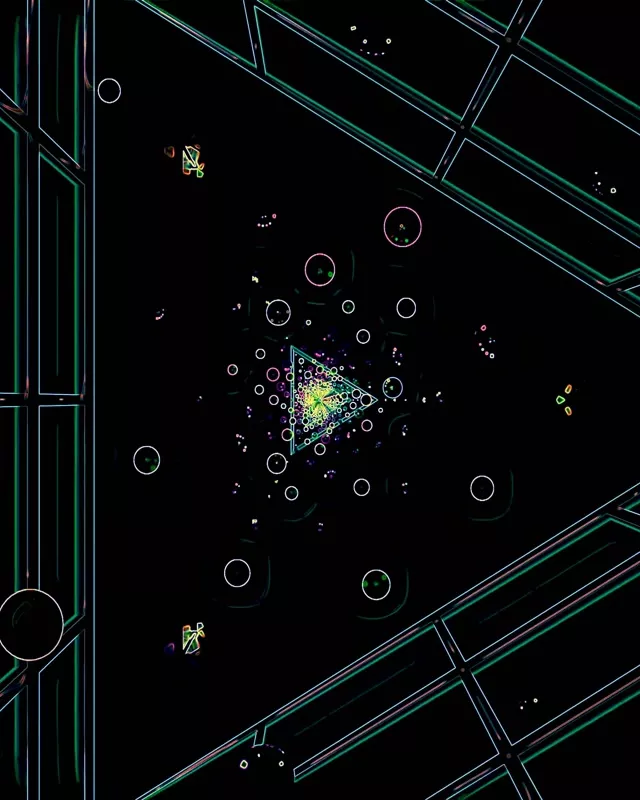 Tunel Neon Verde Cercuri 60fps Screensaver PC 4:5 Instagram Vj Loop