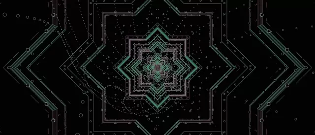 تونل نئون مدار سبز محافظ صفحه 21:9 فوق عریض 60fps VJ Loop