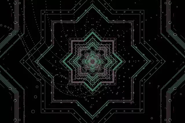 تونل نئون مدار سبز محافظ صفحه 3:2 Surface 60fps VJ Loop