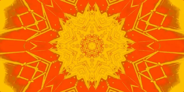 Neoninė Tunelis Kaleidoskopas Žvaigždės Sprogimas 2:1 Univisium 60fps Screensaver Vj Loop