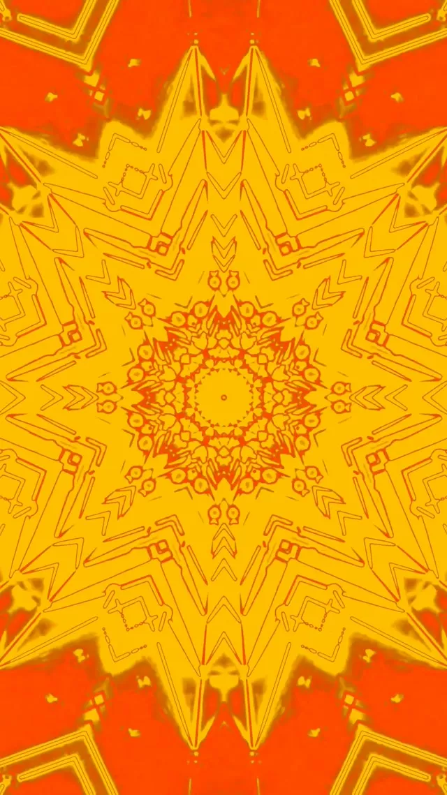 Neon Tunnel Mandala Eksplosion 9:16 Reels 60fps Pauseskærm VJLoops