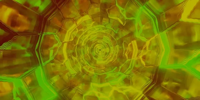 Neonowy Tunel Spirala Kalejdoskop VJ Loop 2:1 Univisium 60fps Wygaszacz