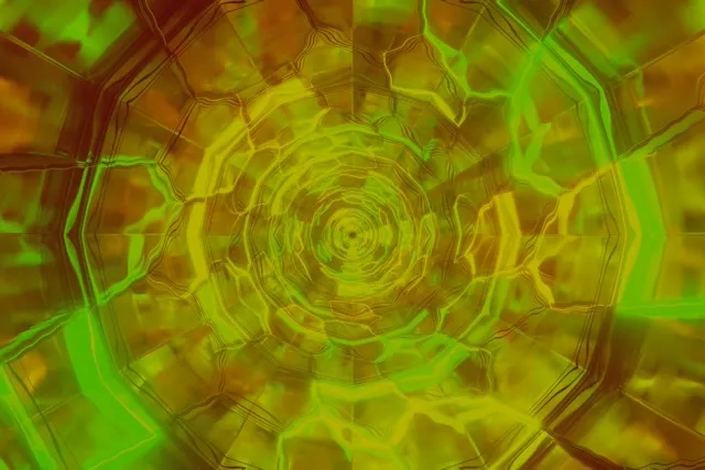 Tuneli ya Neon Spiral Polygon Vortex VJLoops 3:2 Surface 60fps Screensaver