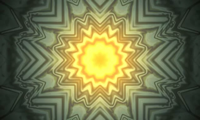 Terowong Neon Kaleidoskop Ledakan Bintang 60fps 5:3 Lebar Screensaver VJ Loop