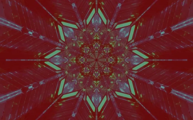 Neontunnel Kaleidoskop Sicksack Explosion VJLoop 60fps 16:10 MacBook Skärmsläckare