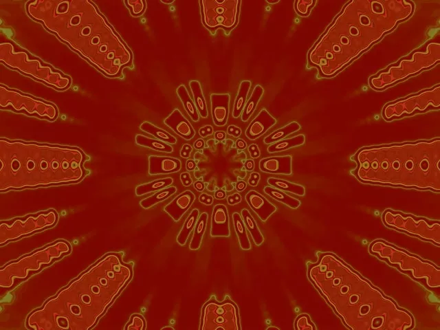 Neon Tunnel Kaleidoscope Burst VJLoops 4:3 Classic 60fps Screensaver