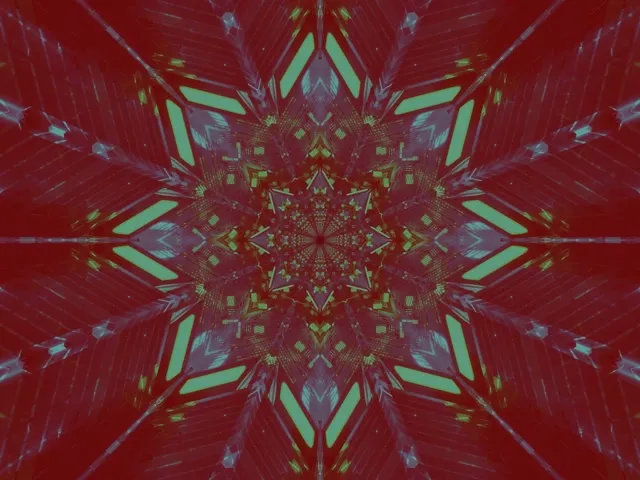 ネオントンネル万華鏡スターバースト VJLoops 4:3 クラシック 60fps スクリーンセーバー