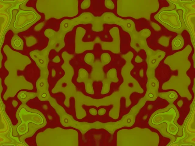 নিয়ন টানেল অ্যাসিড সবুজ ক্যালাইডোস্কোপ VJLoops 4:3 ক্লাসিক 60fps স্ক্রিনসেভার