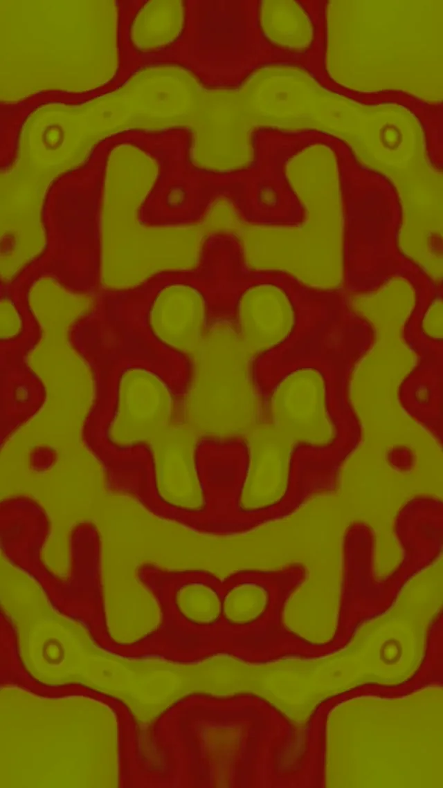 霓虹隧道绿色分形曼陀罗 60fps 9:16 Reels 屏保 VJLoops