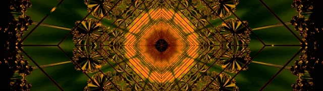 Neon Tunnel Green Orange Mandala Screensaver 32:9 Super Ultrawide 60fps VJ Loop